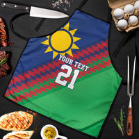Namibia Cricket Custom Apron Namibian Sporty Pattern Flag Motif - Wonder Print Shop