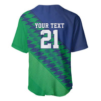 Namibia Cricket Custom Baseball Jersey Namibian Sporty Pattern Flag Motif - Wonder Print Shop