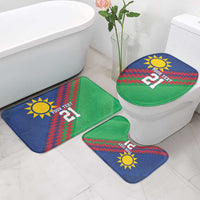 Namibia Cricket Custom Bathroom Set Namibian Sporty Pattern Flag Motif - Wonder Print Shop