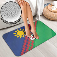 Namibia Cricket Custom Bathroom Set Namibian Sporty Pattern Flag Motif - Wonder Print Shop