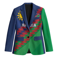 Namibia Cricket Custom Blazer Namibian Sporty Pattern Flag Motif - Wonder Print Shop