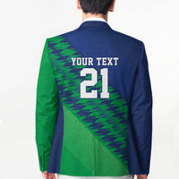 Namibia Cricket Custom Blazer Namibian Sporty Pattern Flag Motif - Wonder Print Shop