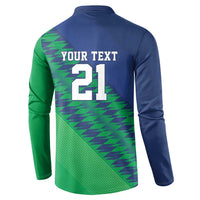 Namibia Cricket Custom Button Sweatshirt Namibian Sporty Pattern Flag Motif - Wonder Print Shop