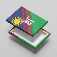 Namibia Cricket Custom Canvas Wall Art Namibian Sporty Pattern Flag Motif - Wonder Print Shop