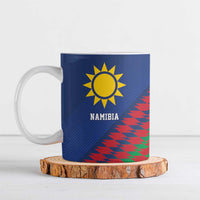 Namibia Cricket Custom Ceramic Mug Namibian Sporty Pattern Flag Motif - Wonder Print Shop