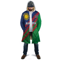 Namibia Cricket Custom Cloak Namibian Sporty Pattern Flag Motif - Wonder Print Shop