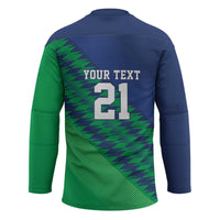 Namibia Cricket Custom Hockey Jersey Namibian Sporty Pattern Flag Motif - Wonder Print Shop