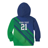 Namibia Cricket Custom Kid Hoodie Namibian Sporty Pattern Flag Motif - Wonder Print Shop