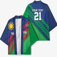 Namibia Cricket Custom Kimono Namibian Sporty Pattern Flag Motif - Wonder Print Shop