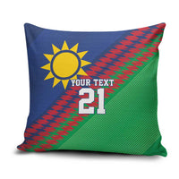 Namibia Cricket Custom Pillow Cover Namibian Sporty Pattern Flag Motif - Wonder Print Shop