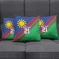 Namibia Cricket Custom Pillow Cover Namibian Sporty Pattern Flag Motif - Wonder Print Shop