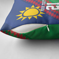 Namibia Cricket Custom Pillow Cover Namibian Sporty Pattern Flag Motif - Wonder Print Shop