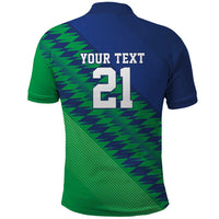 Namibia Cricket Custom Polo Shirt Namibian Sporty Pattern Flag Motif - Wonder Print Shop