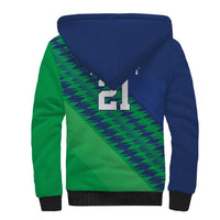 Namibia Cricket Custom Sherpa Hoodie Namibian Sporty Pattern Flag Motif - Wonder Print Shop