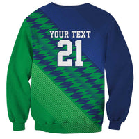 Namibia Cricket Custom Sweatshirt Namibian Sporty Pattern Flag Motif - Wonder Print Shop