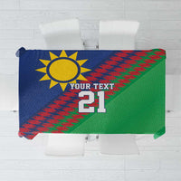 Namibia Cricket Custom Tablecloth Namibian Sporty Pattern Flag Motif - Wonder Print Shop