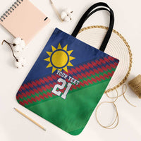 Namibia Cricket Custom Tote Bag Namibian Sporty Pattern Flag Motif - Wonder Print Shop