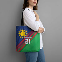 Namibia Cricket Custom Tote Bag Namibian Sporty Pattern Flag Motif - Wonder Print Shop
