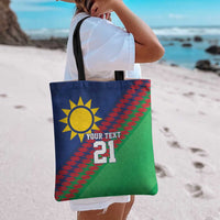 Namibia Cricket Custom Tote Bag Namibian Sporty Pattern Flag Motif - Wonder Print Shop