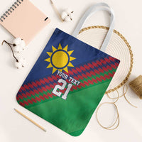 Namibia Cricket Custom Tote Bag Namibian Sporty Pattern Flag Motif - Wonder Print Shop
