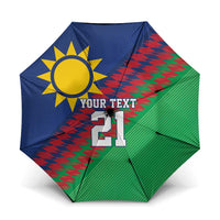 Namibia Cricket Custom Umbrella Namibian Sporty Pattern Flag Motif - Wonder Print Shop