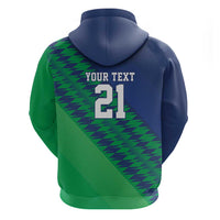 Namibia Cricket Custom Zip Hoodie Namibian Sporty Pattern Flag Motif - Wonder Print Shop