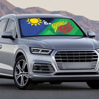 Namibia Rugby Custom Auto Sun Shade Welwitschias African Fish Eagle - Wonder Print Shop