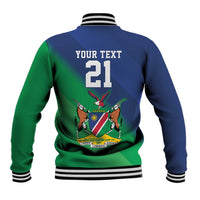 Namibia Rugby Custom Baseball Jacket Welwitschias African Fish Eagle - Wonder Print Shop