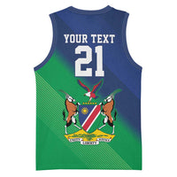 Namibia Rugby Custom Basketball Jersey Welwitschias African Fish Eagle - Wonder Print Shop