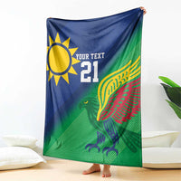Namibia Rugby Custom Blanket Welwitschias African Fish Eagle - Wonder Print Shop