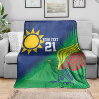 Namibia Rugby Custom Blanket Welwitschias African Fish Eagle - Wonder Print Shop