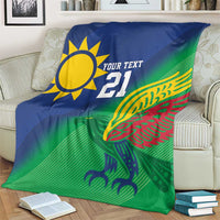Namibia Rugby Custom Blanket Welwitschias African Fish Eagle - Wonder Print Shop