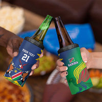 Namibia Rugby Custom 4 in 1 Can Cooler Tumbler Welwitschias African Fish Eagle - Wonder Print Shop