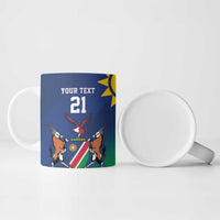 Namibia Rugby Custom Ceramic Mug Welwitschias African Fish Eagle - Wonder Print Shop