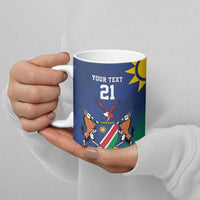 Namibia Rugby Custom Ceramic Mug Welwitschias African Fish Eagle - Wonder Print Shop
