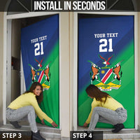 Namibia Rugby Custom Door Cover Welwitschias African Fish Eagle - Wonder Print Shop