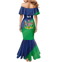 Namibia Rugby Custom Family Matching Mermaid Dress and Hawaiian Shirt Welwitschias African Fish Eagle - Wonder Print Shop