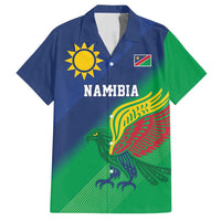 Namibia Rugby Custom Family Matching Summer Maxi Dress and Hawaiian Shirt Welwitschias African Fish Eagle - Wonder Print Shop
