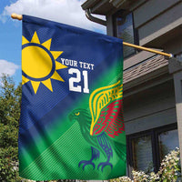 Namibia Rugby Custom Garden Flag Welwitschias African Fish Eagle - Wonder Print Shop