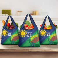 Namibia Rugby Custom Grocery Bag Welwitschias African Fish Eagle - Wonder Print Shop