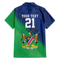 Namibia Rugby Custom Hawaiian Shirt Welwitschias African Fish Eagle - Wonder Print Shop