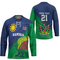 Namibia Rugby Custom Hockey Jersey Welwitschias African Fish Eagle - Wonder Print Shop