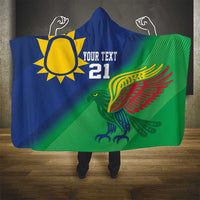 Namibia Rugby Custom Hooded Blanket Welwitschias African Fish Eagle - Wonder Print Shop