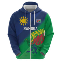 Namibia Rugby Custom Hoodie Welwitschias African Fish Eagle - Wonder Print Shop