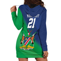 Namibia Rugby Custom Hoodie Dress Welwitschias African Fish Eagle - Wonder Print Shop