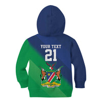 Namibia Rugby Custom Kid Hoodie Welwitschias African Fish Eagle - Wonder Print Shop