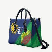 Namibia Rugby Custom Leather Bag Welwitschias African Fish Eagle - Wonder Print Shop