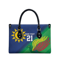 Namibia Rugby Custom Leather Bag Welwitschias African Fish Eagle - Wonder Print Shop