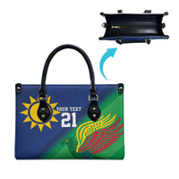 Namibia Rugby Custom Leather Bag Welwitschias African Fish Eagle - Wonder Print Shop