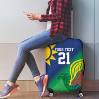 Namibia Rugby Custom Luggage Cover Welwitschias African Fish Eagle - Wonder Print Shop
